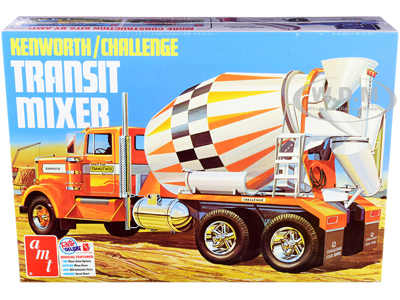Skill 3 Model Kit Kenworth Challenge Transit Cement Mixer Truck 1
