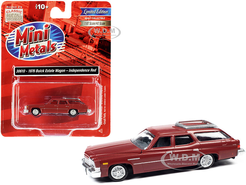 1976 Buick Estate Wagon Independence (HO) Red 1:87 model Classic Metal Works