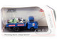 Hanomag Kurier Transporter Vespa Service Blue 2 Vespas Green and Cream 1/87 HO Diecast Models Schuco 452661400