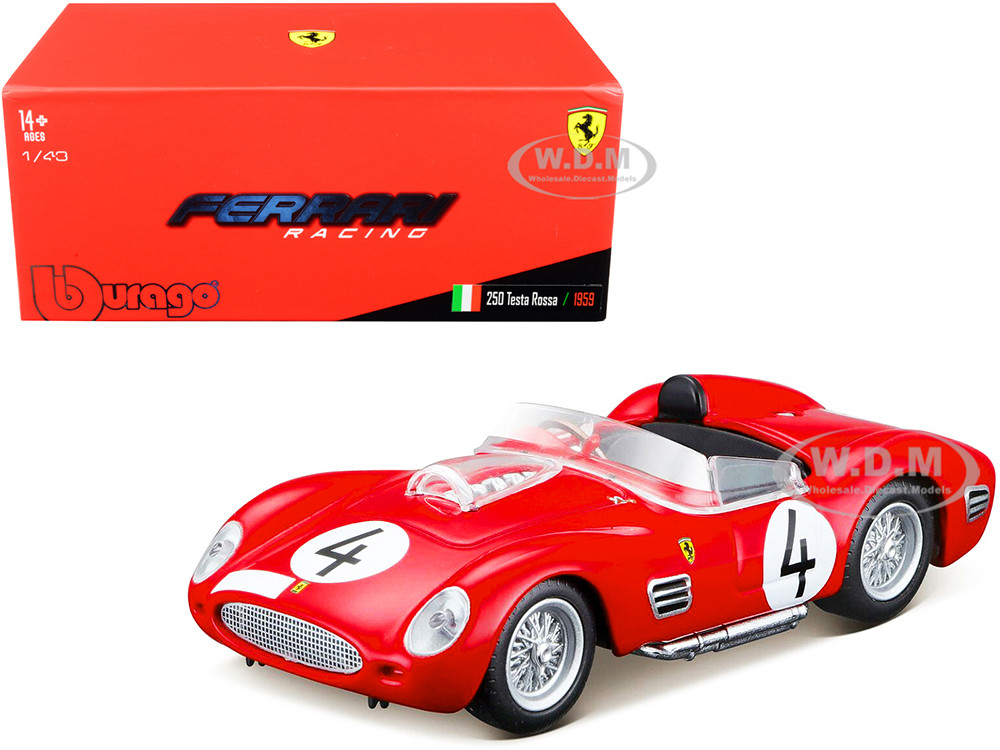 Bburago 1:43 Ferrari 250 Testa Rossa #4 P. Hill - O. Gendebien Nurburgring 1000km (1959) 1/43 Diecast Model Car by Bburago
