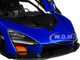 McLaren Senna Trophy Kyanos Blue Black Carbon Accents 1/18 Model Car Autoart 76079