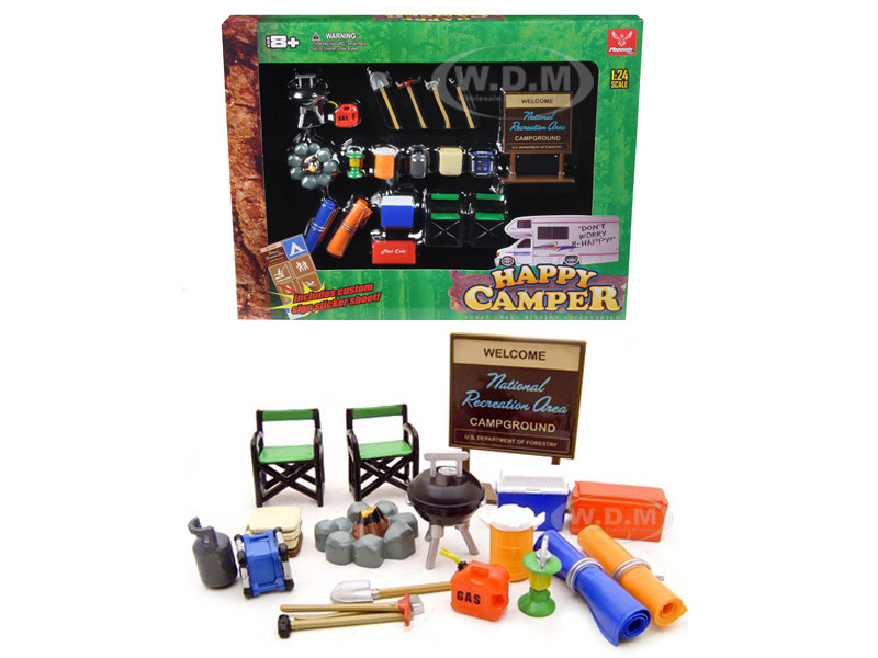 Phoenix Toys 1:24 "Happy Camper" Accessories Set for 1/24 Scale Models by Phoenix Toys
