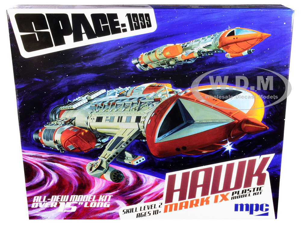 Skill 2 Model Kit Hawk Mark IX Space Fighter "Space: 1999" (1975-1977) TV Show 1/48 Scale Model by MPC