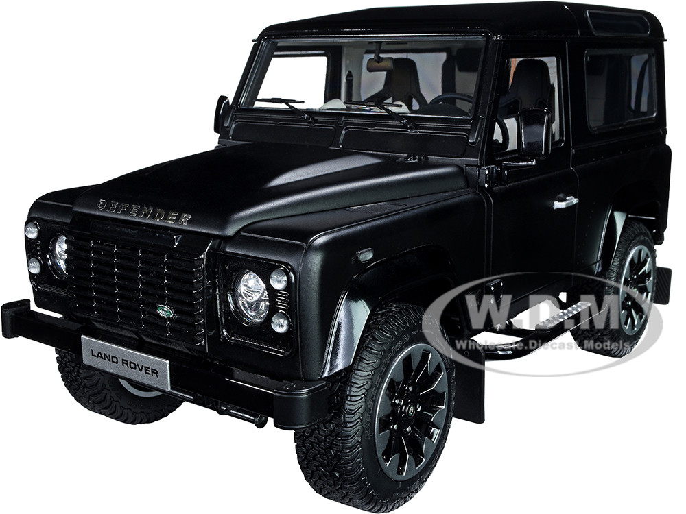 Land Rover Defender 90 Works V8 Matt Gloss Top "70th Edition" Black 1:18 model LCD Models