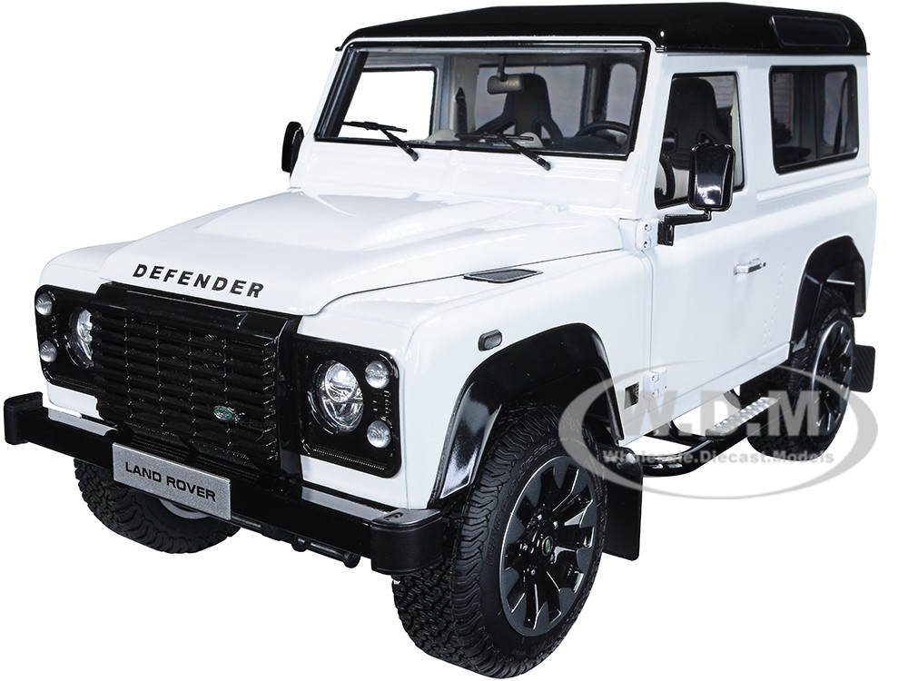 Land Rover Defender 90 Works V8 Gloss Top "70th Edition" Black 1:18 diecast model LCD Models