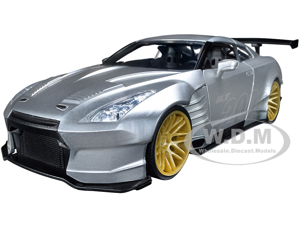 Jada 1:24 2009 Nissan GT-R (R35) Ben Sopra Silver "I Love the 2000's" Series 1/24 Diecast Model Car by Jada