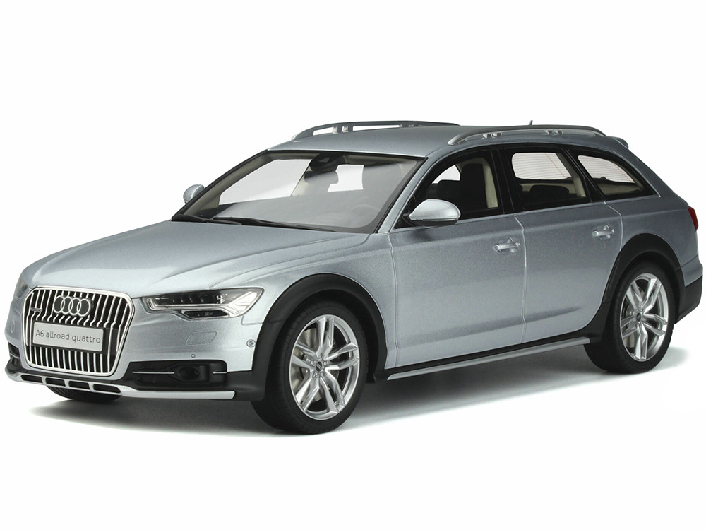 Gt Spirit 1:18 2019 Audi A6 (C7) Allroad Floret Silver Metallic 1/18 Model Car by GT Spirit