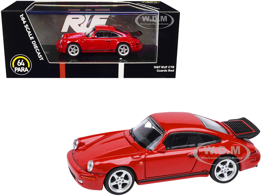 Paragon Models 1:64 1987 RUF CTR Guards Red 1/64 Diecast Model Car by Paragon Models