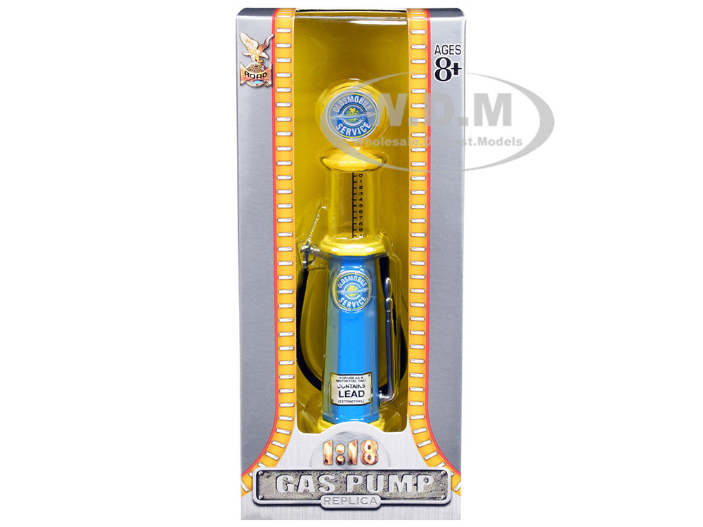 Road Signature 1:18 Oldsmobile Service Vintage Cylinder Gas Pump 1/18 Diecast Replica by Road Signature