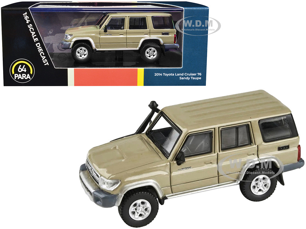 Paragon Models 1:64 2014 Toyota Land Cruiser 76 Sandy Taupe Tan 1/64 Diecast Model Car by Paragon Models