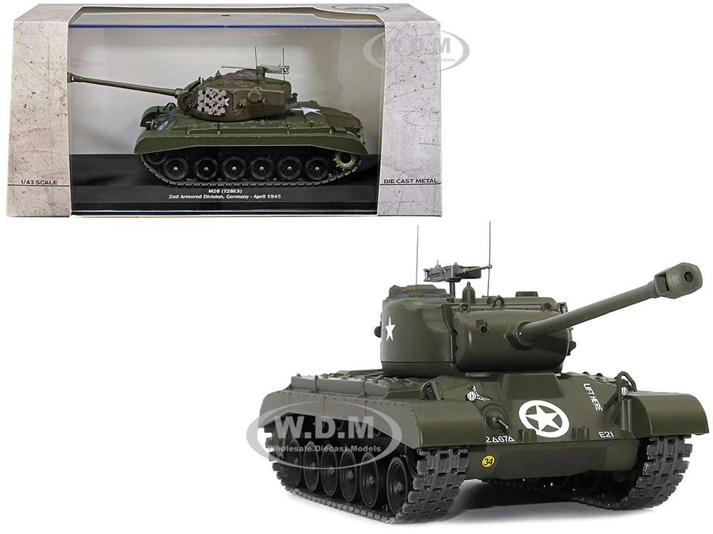 M26 (T26E3) Tank "U.S.A. 2nd Armored Division, Germany, April 1945" 1/43 Diecast Model by AFVs of WWII