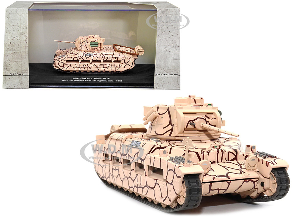 Infantry Tank Mk. II "Matilda" Mk. III "Griffin" "Malta Tank Squadron, Royal Tank Regiment, Malta, 1942" 1/43 Diecast Model by AFVs of WWII