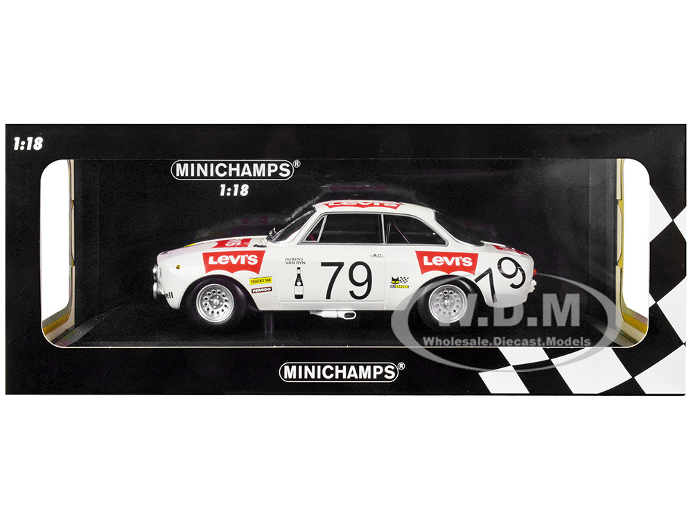Alfa Romeo 1300 GTA #79 Pierre Rubens - Charles-Axel van Ryn "Levi's" 24 Hours of Spa (1971) Limited Edition to 300 pieces Worldwide 1/18 Diecast Mode