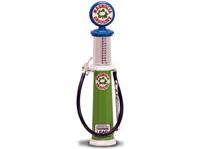 Magnolia Gasoline Vintage Gas Pump Cylinder 1/18 Diecast Replica by Road Signature