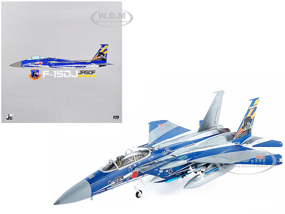 F-15DJ JASDF (Japan Air Self-Defense Force) Eagle Fighter Aircraft "23rd Fighter Training Group 20th Anniversary" with Display Stand Limited Edition t