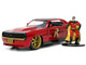 1969 Chevrolet Camaro Dark Red Metallic Black Top Robin Diecast Figure Batman Hollywood Rides Series 1/32 Diecast Model Car Jada 33088