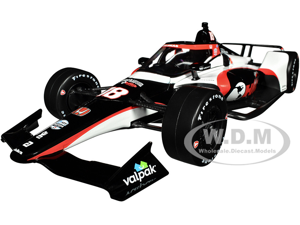 Dallara IndyCar #18 David Malukas "HMD Trucking" Dale Coyne Racing with HMD Motorsports "NTT IndyCar Series" (2022) 1/18 Diecast Model Car by Greenlig