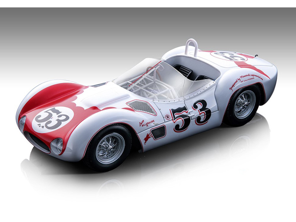 Tecnomodel 1:18 Maserati Birdcage Tipo 61 #53 Bill Krause Winner GP Riverside 200 Miles (1960) Limited Edition to 75 pieces Worldwide 1/18 Model Car by Tecnomodel