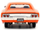 1968 Dodge Charger R/T SRT Orange with White Stripes and Graphics Bigtime Muscle Series 1/24 Diecast Model Car Jada 34197