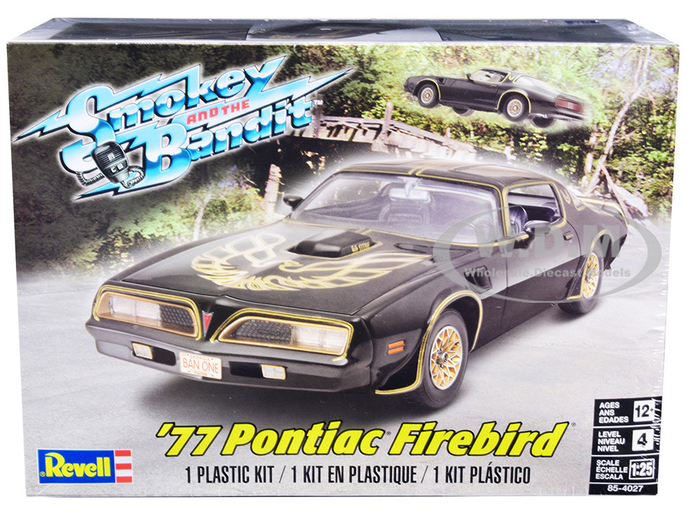 Revell 1:24 Level 4 Model Kit 1977 Pontiac Firebird "Smokey and the Bandit" (1977) Movie 1/25 Scale Model by Revell