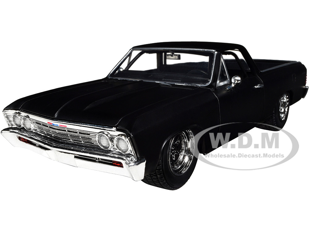 Jada 1:24 1967 Chevrolet El Camino Matt Black "Fast & Furious" Series 1/24 Diecast Model Car by Jada