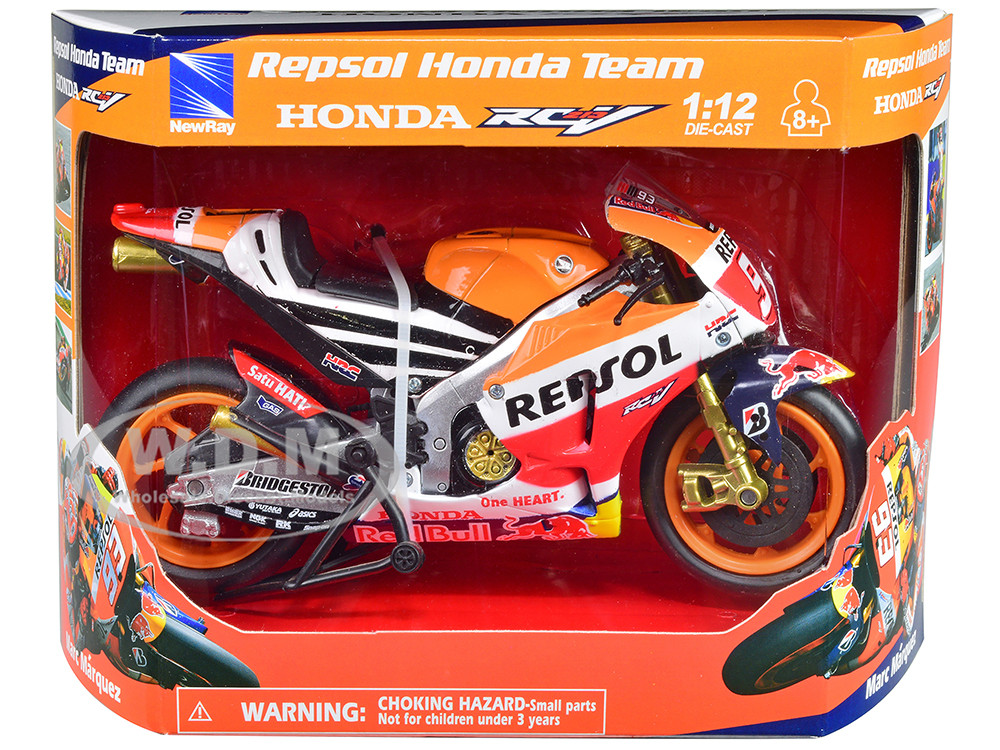 New Ray 1:12 Honda RC213V Motorcycle #93 Marc Marquez "Repsol Honda Team" MotoGP (2015) 1/12 Diecast Model by New Ray