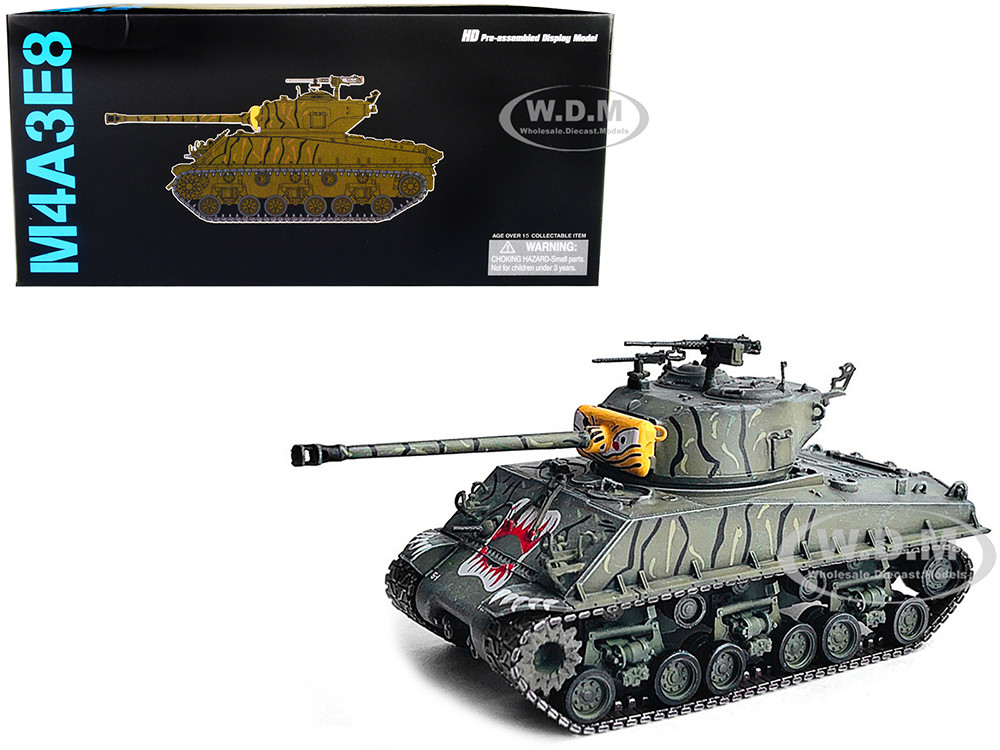United States M4A3E8 Sherman "Tiger Face" Tank "24th Infantry Div., Han River, Korea" (1951) "NEO Dragon Armor" Series 1/72 Plastic Model by Dragon Mo