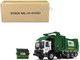 Mack TerraPro Waste Management Refuse Garbage Truck with Heil Half Pack Freedom Front End Loader and CNG Tailgate White and Green with Garbage Bin 1/34 Diecast Model First Gear 10-4006D