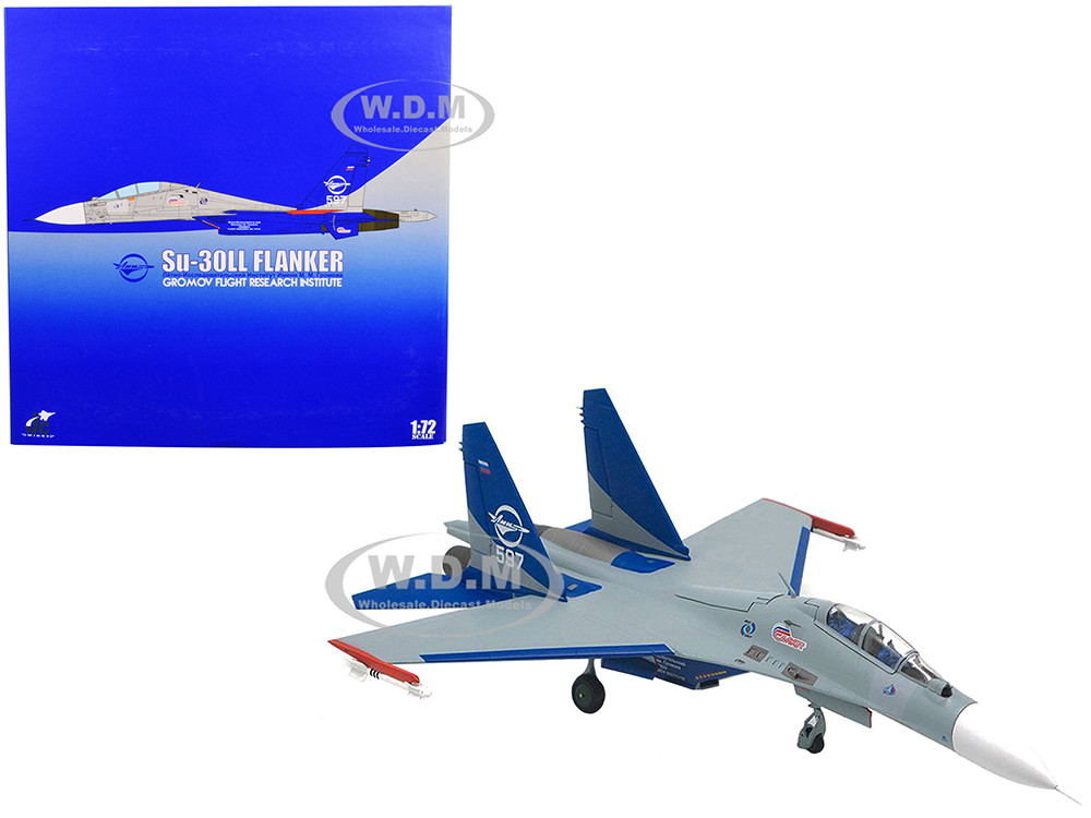 Sukhoi Su-30LL Flanker-C Fighter Aircraft "Gromov Flight Research Institute, Ramenskoye AB, Russia" (1997) 1/72 Diecast Model by JC Wings