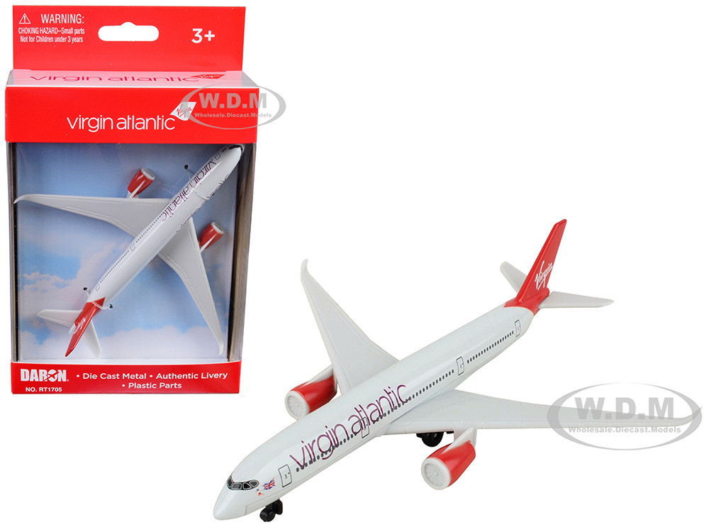 Daron Airbus A350 Commercial Aircraft White "Virgin Atlantic" Diecast Model Airplane by Daron