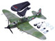 Ilyushin IL 2M3 Sturmovik Aircraft Green Camouflage Double Hero of the Soviet Union Ivan Pavlov Soviet Air Force 1/72 Diecast Model Airplane Legion LEG-14629LA