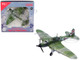Ilyushin IL 2M3 Sturmovik Aircraft Green Camouflage Double Hero of the Soviet Union Ivan Pavlov Soviet Air Force 1/72 Diecast Model Airplane Legion LEG-14629LA