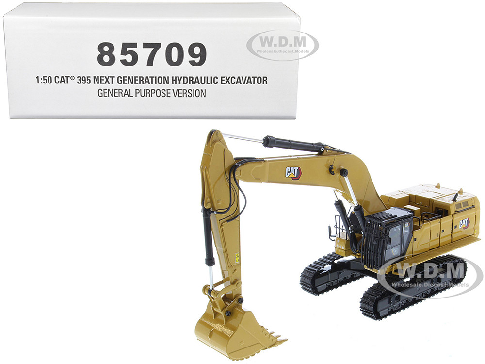 CAT Caterpillar 395 Next Generation Hydraulic Excavator General Purpose Version Yellow with Operator and Additional Tools High Line Series 150 Di CAT Caterpillar 395 Next Generation Hydraulic Excavator General Purpose Version Yellow with Operator and Additional Tools High Line Series 150 Di