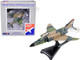McDonnell Douglas F 4 Phantom II Fighter Aircraft Southeast Asia Camouflage United States Air Force 1/155 Diecast Model Airplane Postage Stamp PS5384-6