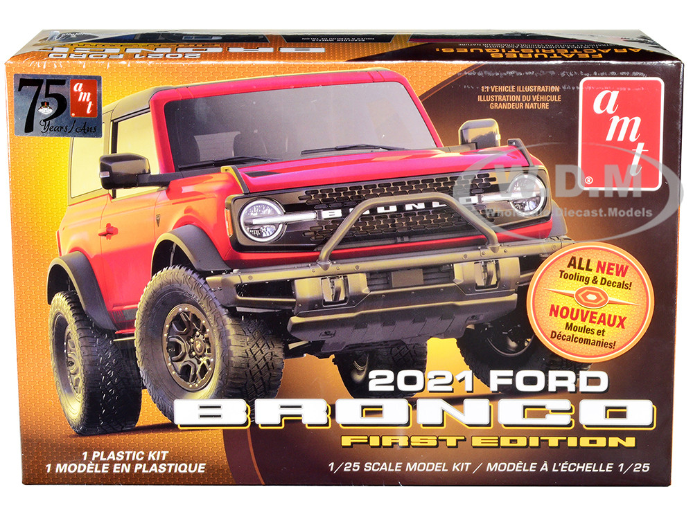 AMT 1:24 Skill 2 Model Kit 2021 Ford Bronco First Edition 1/25 Scale Model by AMT