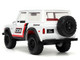 1973 Ford Bronco #008 White with Red and Black Stripes and Red Interior with Extra Wheels Just Trucks Series 1/24 Diecast Model Car Jada 34181