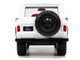 1973 Ford Bronco #008 White with Red and Black Stripes and Red Interior with Extra Wheels Just Trucks Series 1/24 Diecast Model Car Jada 34181