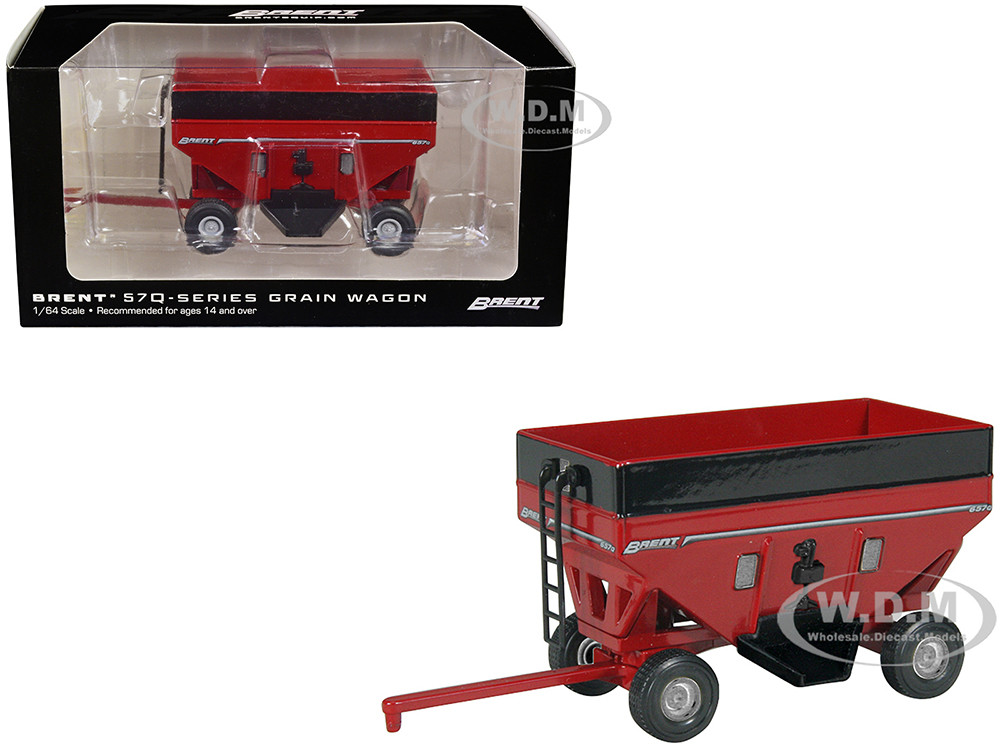 Speccast 1:64 Brent 657Q Grain Train Wagon Red 1/64 Diecast Model by SpecCast