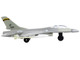 General Dynamics F 16 Fighting Falcon Fighter Aircraft Gray United States Air Force with Runway Section Diecast Model Airplane Runway24 RW130
