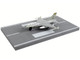 General Dynamics F 16 Fighting Falcon Fighter Aircraft Gray United States Air Force with Runway Section Diecast Model Airplane Runway24 RW130