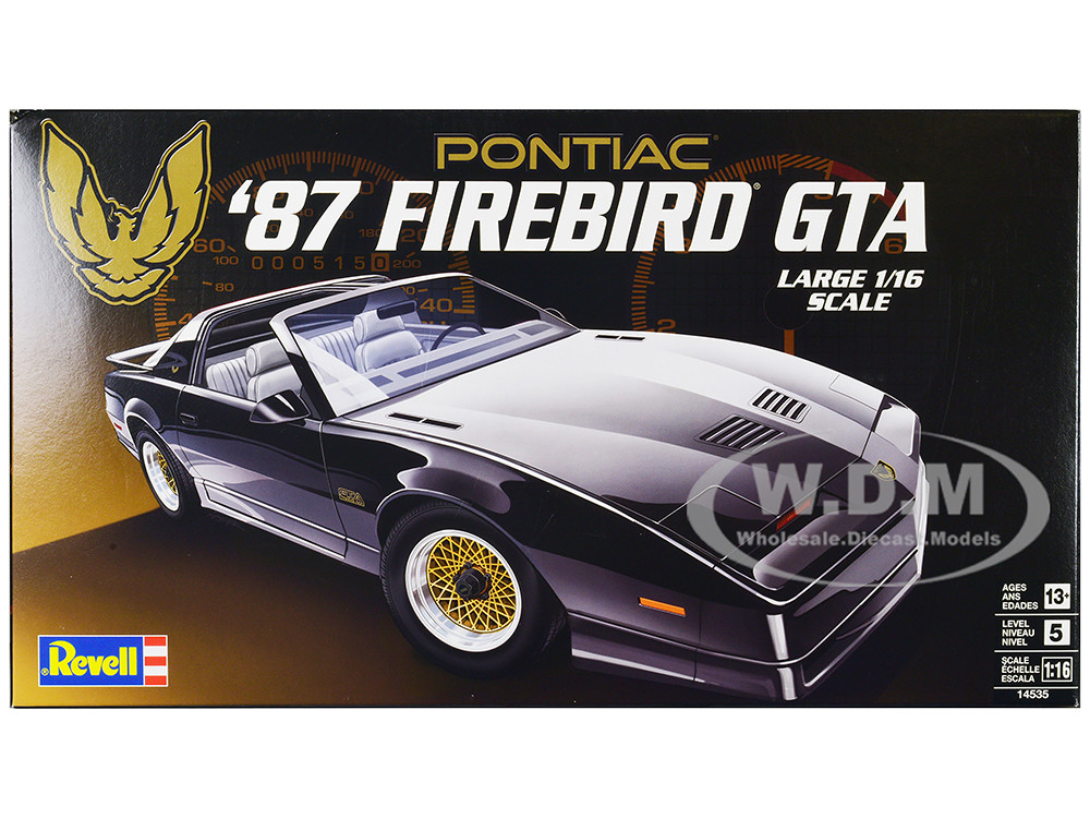 Level 5 Model Kit 1987 Pontiac Firebird GTA 1/16 Scale Model by Revell