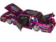 1986 Chevrolet Monte Carlo SS Lowrider Pink Metallic with Graphics Lowriders Series 1/24 Diecast Model Car Maisto 32542PK