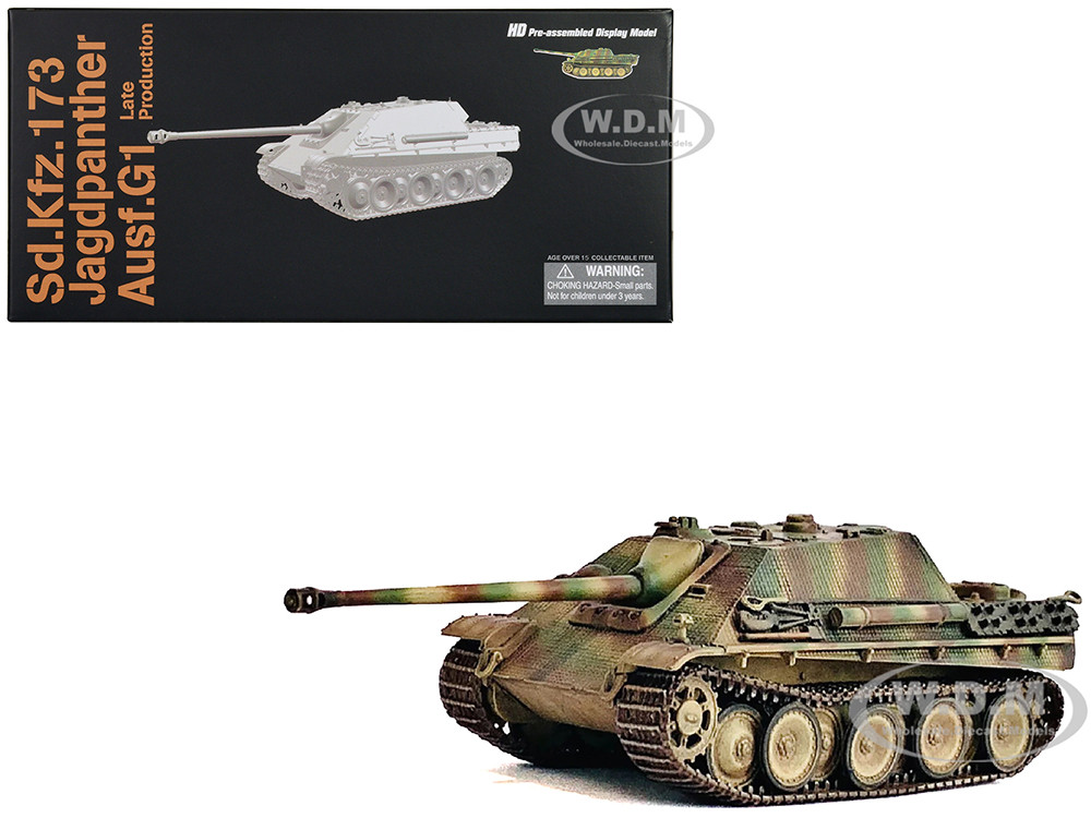 Germany Sd.Kfz.173 Jagdpanther Ausf.G1 Late Production Tank "sPz.Jg.Abt.560, Ardennes" (1944) "NEO Dragon Armor" Series 1/72 Plastic Model by Dragon M