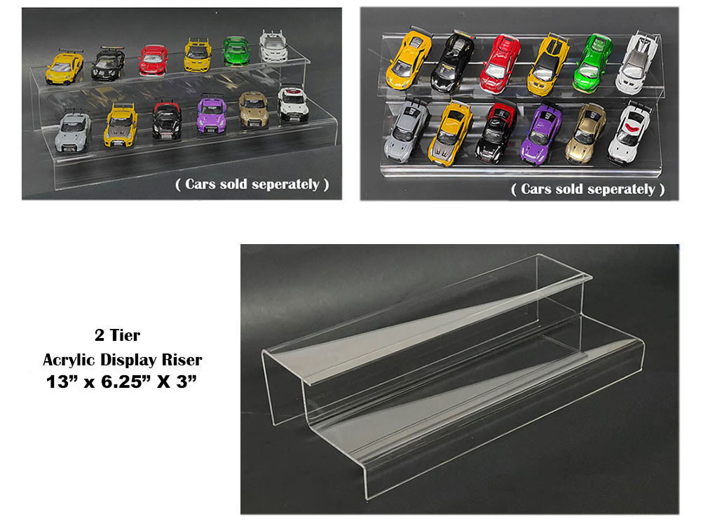 2 Tier Acrylic Stand Riser "Mijo Exclusives" for Models 1:64 model Other
