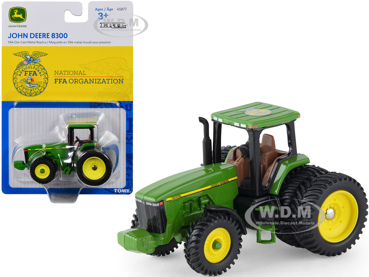 Ertl Tomy 1:64 John Deere 8300 Dual Wheel Tractor Green "National FFA Organization" Series 1/64 Diecast Model by ERTL TOMY
