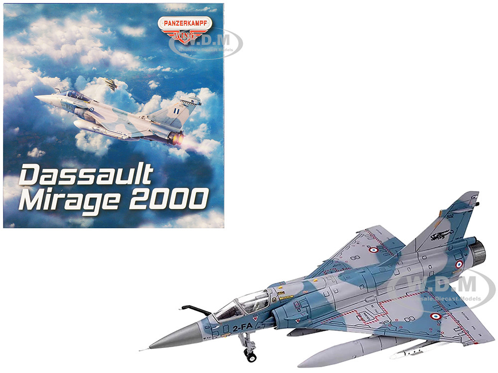 Dassault Mirage 2000-5F Fighter Aircraft "2-FA, Cigognes" French Air Force "Wing" Series 1/72 Diecast Model by Panzerkampf