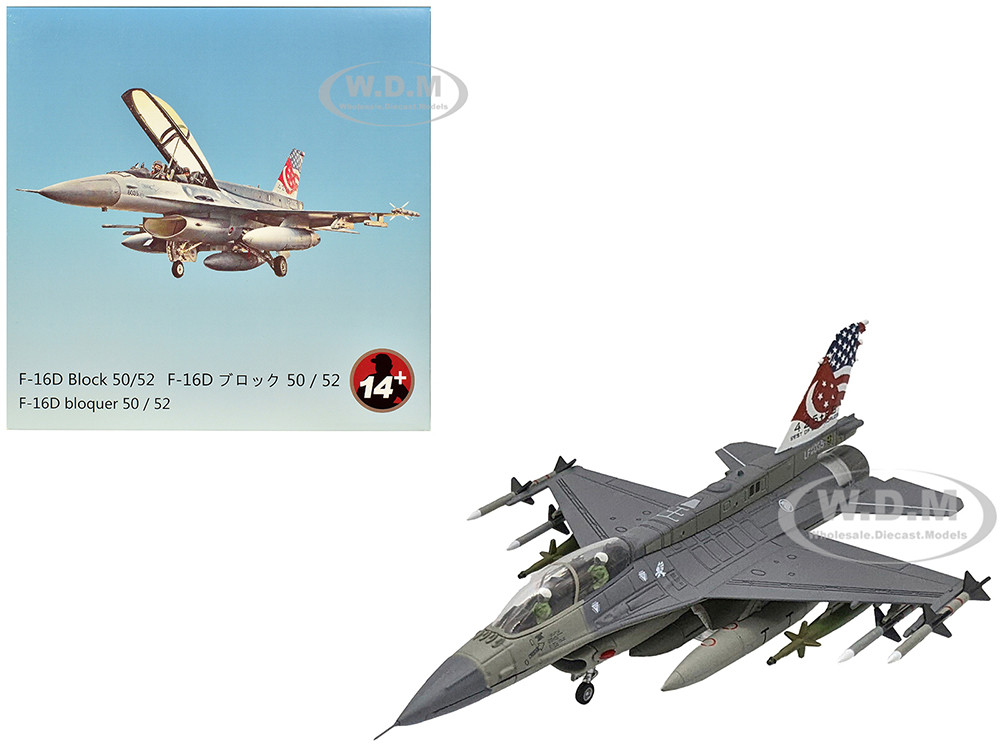 General Dynamics F-16D Fighting Falcon Fighter Aircraft "425th Fighter Squadron, Best of Both Worlds, Peace Carvin II 25th Anniversary Livery, 56th Fi