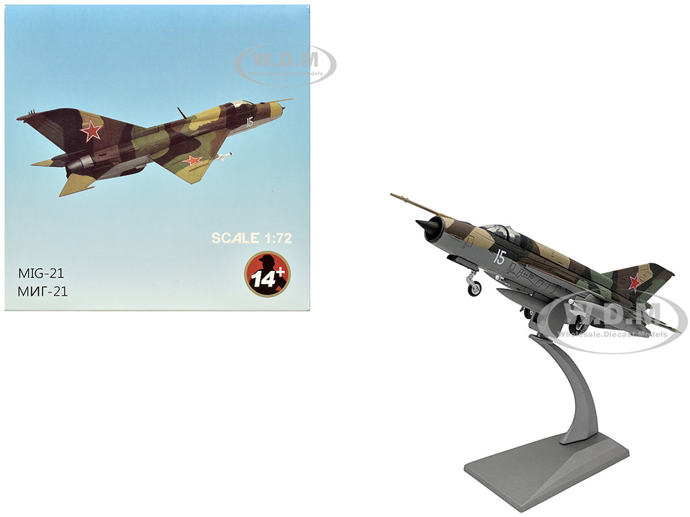 Mikoyan-Gurevich MiG-21SM Fishbed-J Fighter Aircraft "Soviet Air Force" 1/72 Diecast Model Airplane