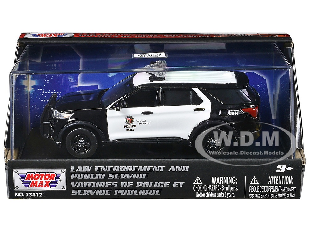 2022 Ford Police Interceptor Utility LAPD Los Angeles Police Department Black and White Law Enforcement and Public Service Series 143 Diecast M 2022 Ford Police Interceptor Utility LAPD Los Angeles Police Department Black and White Law Enforcement and Public Service Series 143 Diecast M