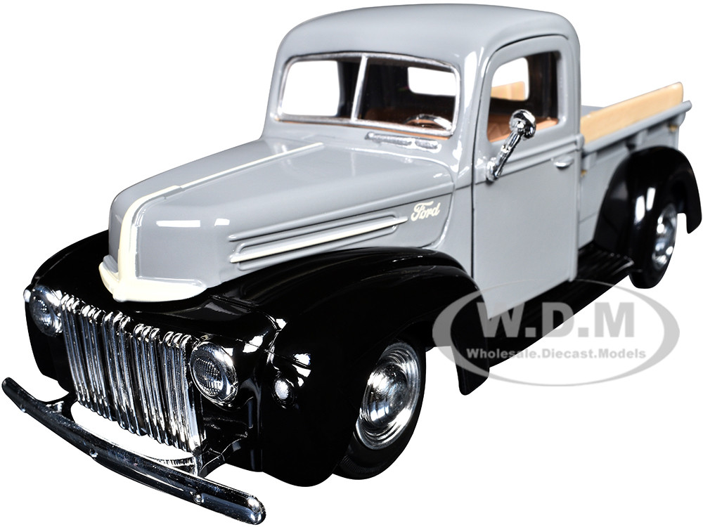 1942 Ford 47 "Jailbar" Pickup Truck and "Timeless Legends" Series Black 1:24 model Motormax